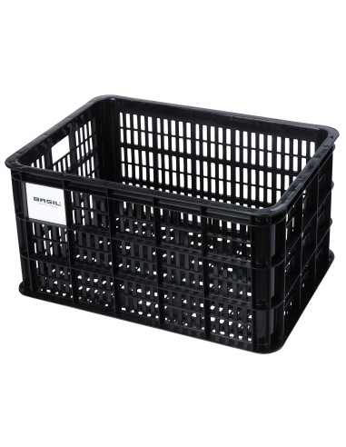 Recycelter Fahrradkasten Basil Crate L 40,0 Liter 39 x 49 x 26 cm - Black