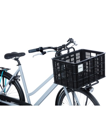 Recycelter Fahrradkasten Basil Crate L 40,0 Liter 39 x 49 x 26 cm - Black
