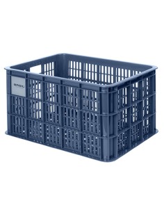 Recycelter Fahrradkasten Basil Crate L 40,0 Liter 39 x 49 x 26 cm - Bluestone