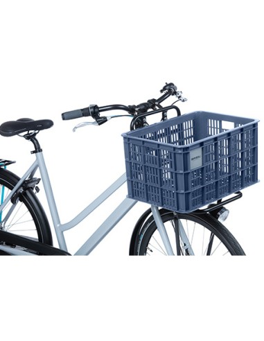Recycelter Fahrradkasten Basil Crate L 40,0 Liter 39 x 49 x 26 cm - Bluestone