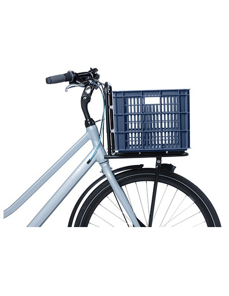 Recycelter Fahrradkasten Basil Crate L 40,0 Liter 39 x 49 x 26 cm - Bluestone