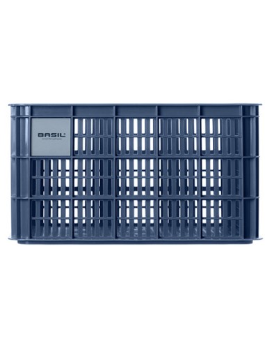 Recycelter Fahrradkasten Basil Crate L 40,0 Liter 39 x 49 x 26 cm - Bluestone