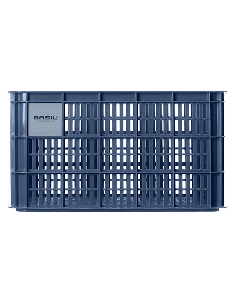 Recycelter Fahrradkasten Basil Crate L 40,0 Liter 39 x 49 x 26 cm - Bluestone
