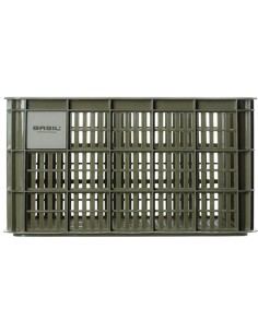 Recycelter Fahrradkasten Basil Crate L 40,0 Liter 39 x 49 x 26 cm - Moss Green
