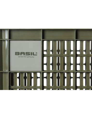 Recycelter Fahrradkasten Basil Crate L 40,0 Liter 39 x 49 x 26 cm - Moss Green