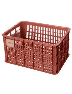 Recycelter Fahrradkasten Basil Crate L 40,0 Liter 39 x 49 x 26 cm - Terra Red
