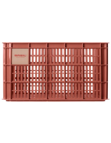 Recycelter Fahrradkasten Basil Crate L 40,0 Liter 39 x 49 x 26 cm - Terra Red