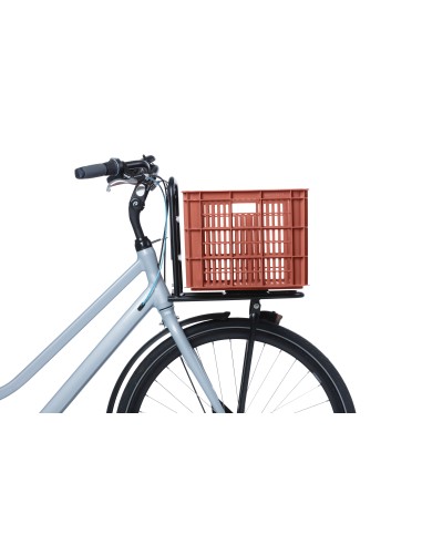 Recycelter Fahrradkasten Basil Crate L 40,0 Liter 39 x 49 x 26 cm - Terra Red