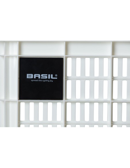 Recycelter Fahrradkasten Basil Crate L 40,0 Liter 39 x 49 x 26 cm- Bright White