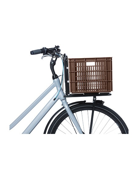 Recycelter Fahrradkasten Basil Crate L 40,0 Liter 39 x 49 x 26 cm - Chocolate Brown