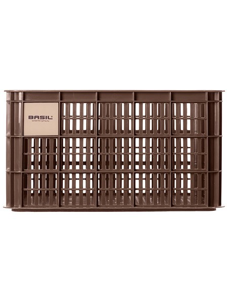 Recycelter Fahrradkasten Basil Crate L 40,0 Liter 39 x 49 x 26 cm - Chocolate Brown