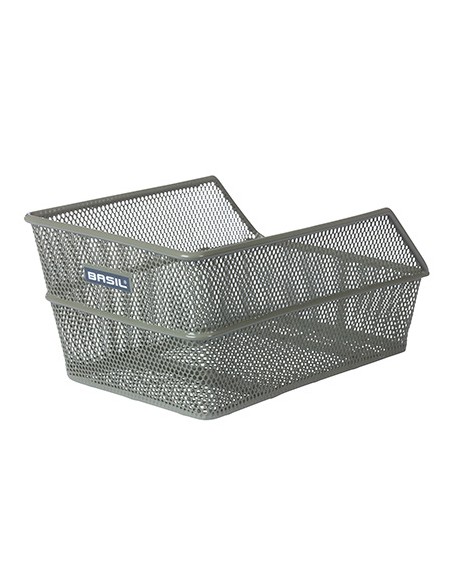 Fahrradkorb für Hinten Basil Cento S mit Festmontage 31 x 21 x 9 cm - Olivgrün