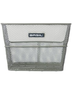 Fahrradkorb für Hinten Basil Cento FM Flower mit Festmontage 38 x 24 x 11cm - Olivgrün