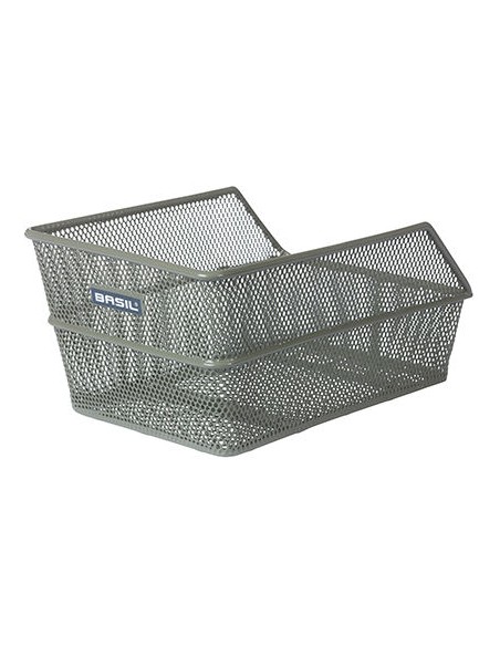 Fahrradkorb für Hinten Basil Cento S FM Flower mit Festmontage 31 x 21 x 9 cm - Olivgrün