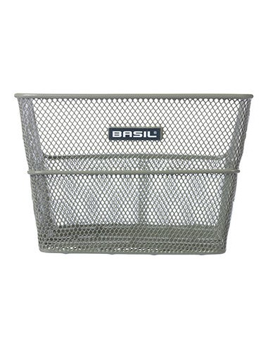Fahrradkorb für Hinten Basil Cento S FM Flower mit Festmontage 31 x 21 x 9 cm - Olivgrün