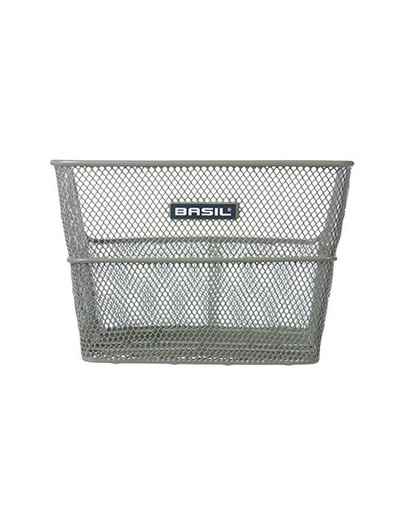 Fahrradkorb für Hinten Basil Cento S FM Flower mit Festmontage 31 x 21 x 9 cm - Olivgrün