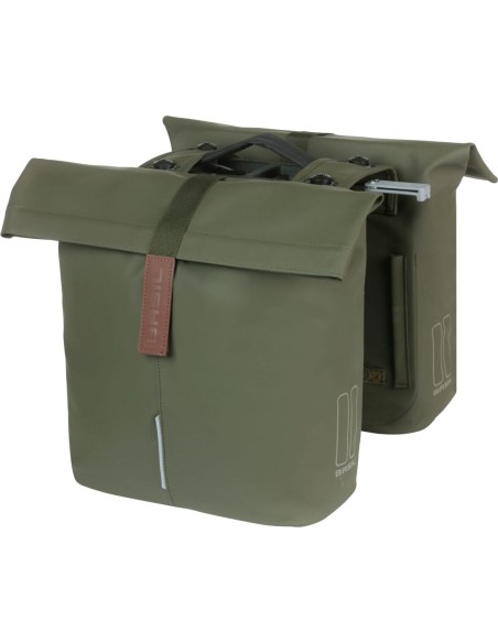 Doppelpacktasche Basil City MIK 28-32 Liter 12 x 30 x 33 cm   Moss Green