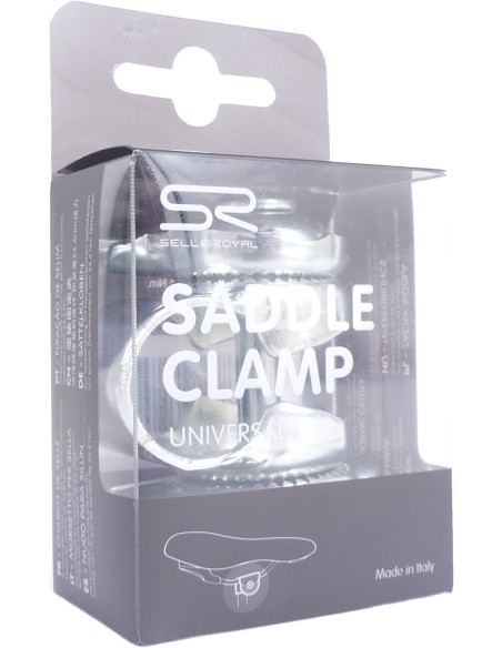 Sattelkloben Selle Royal für 8 mm Sattelbrücke - Silber (im Karton)