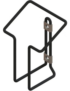 Batterieladegerätehalter Steco - Mattschwarz