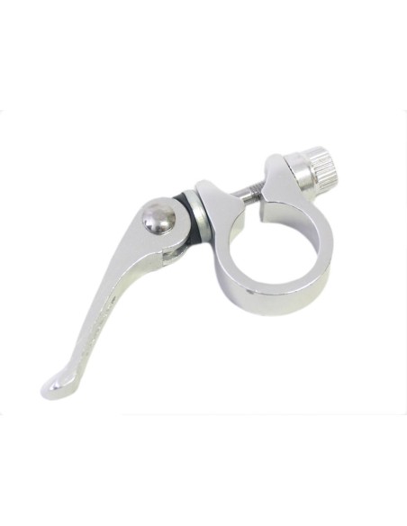 Sattelstützenklemme Ergotec SCQ-080 ø28.6 mm Aluminium mit Schnellverschluss - Silber