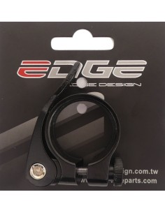Sattelstützeklemme ø34.9 mm Edge Aluminium mit Schnellverschluss - Schwarz