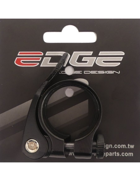 Sattelstützeklemme ø34.9 mm Edge Aluminium mit Schnellverschluss - Schwarz