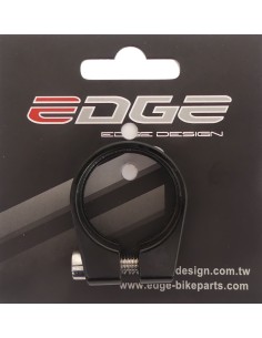 Sattelstützeklemme ø31.8 mm Edge Aluminium mit Innensechskantschraube - Schwarz
