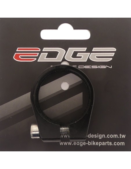 Sattelstützeklemme ø34.9 mm Edge Aluminium mit Innensechskantschraube - Schwarz