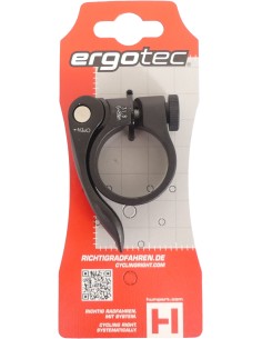 Sattelstützenklemme Ergotec SCQ-0100 ø31.8 mm Aluminium mit Schnellverschluss - Schwarz