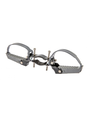 Sattel auf Rohr Mirage Jantje inklusive Fußstützen universal - Schwarz