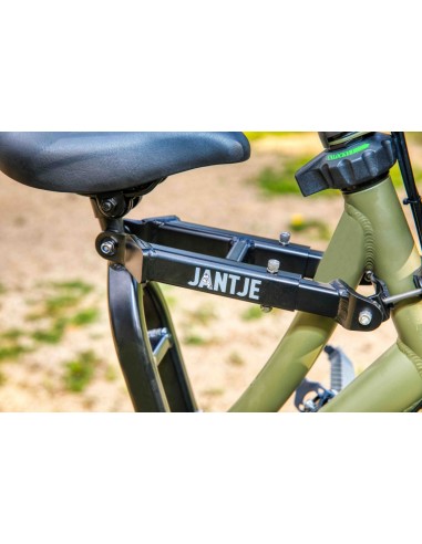 Sattel auf Rohr Mirage Jantje inklusive Fußstützen universal - Schwarz