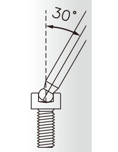 Twin-Kopf Schlüssel Icetoolz 7M30 3,0mm Innensechskantschlüssel