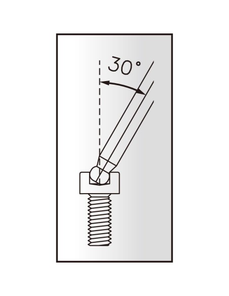 Twin-Kopf Schlüssel Icetoolz 7M40 4,0mm Innensechskantschlüssel