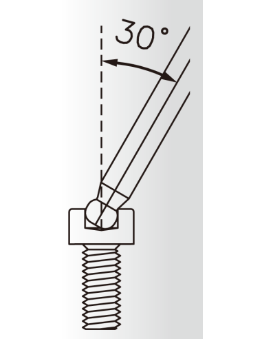 Twin-Kopf Schlüssel Icetoolz 7M50 5,0mm Innensechskantschlüssel