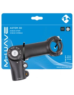 Lenkervorbau M-Wave einstellbar ST-C2.1 - 90mm ahead 1 1/8" ø31.8mm - Schwarz
