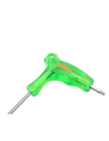 T20 Torx T-Schlüssel aus Vergütungsstahl IceToolz 7T20 mit Kunststoffgriff