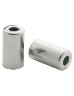 Außenzugtüllen Elvedes ø5,0mm Messing - Silber (200 Stück)