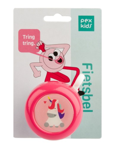 Fahrradklingel PexKids Unicorn - Rosa/Weiß