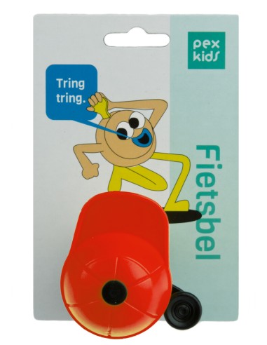 Fahrradklingel PexKids Pietje mit Gelber oder Rote Kappe
