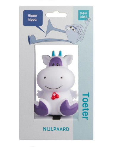 Fahrradhupe PexKids Nilpferd - Lila