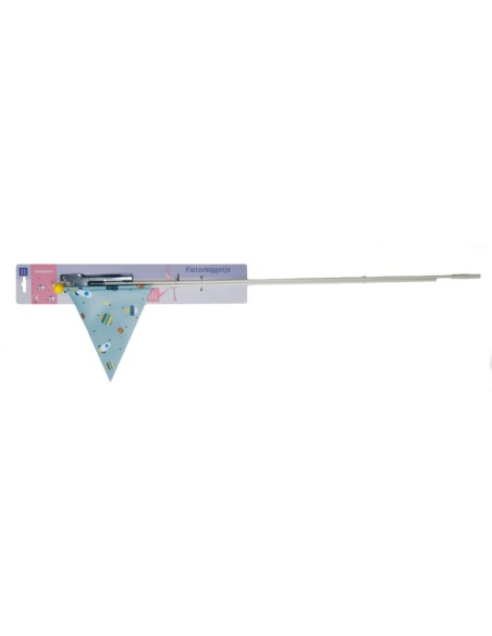 Sicherheitsfahne PexKids Rocket   blau mit Raketenaufdruck