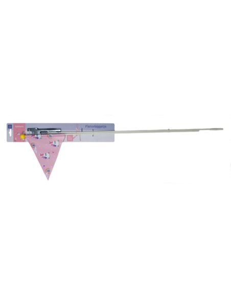 Sicherheitsfahne Pexkids Unicorn   rosa mit Einhornaufdruck