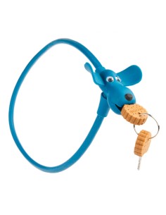 Silikon-Fahrradschloß PexKids Flappie 10 x 58 cm   Blau
