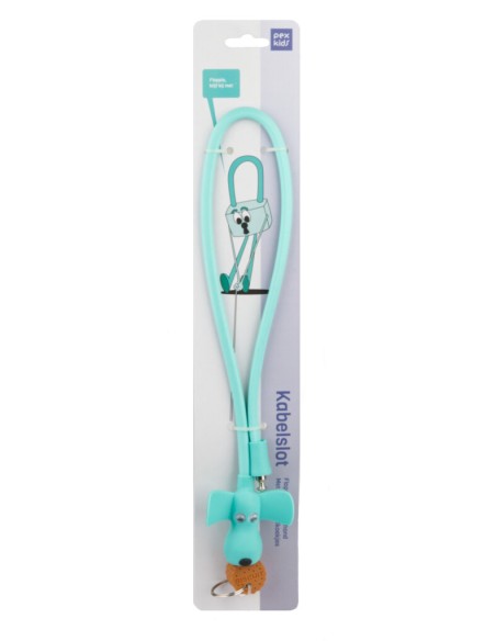 Silikon-Fahrradschloß PexKids Flappie 10 x 58 cm   Grün