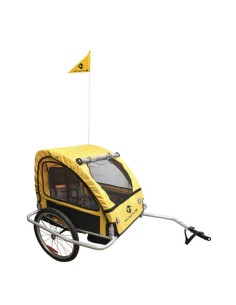 Kinder- und gepäck-Fahrradanhänger M-Wave Kids Ride Easy mit Stahlrahmen