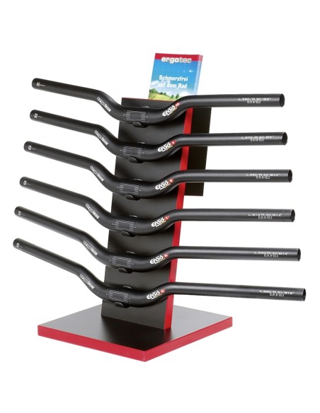 Holzdisplay Ergotec für 6 Fahrradlenker ø25.4mm