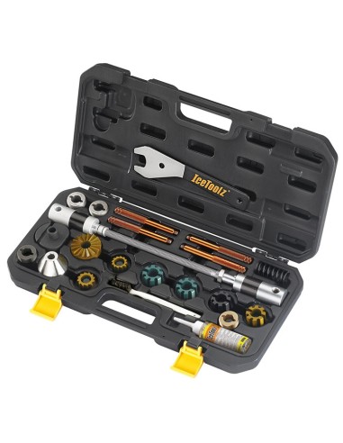 Tretlager und Steuerkopf Bearbeitungs-Satz IceToolz Xpert E185