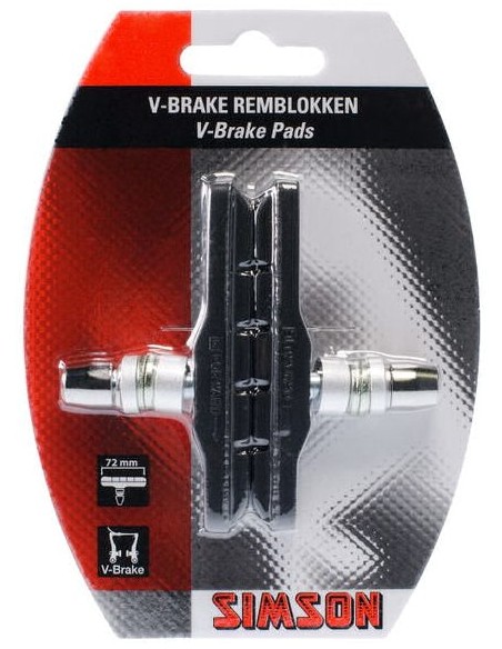 Simson Bremsklotz Satz für V-Bremse 72mm