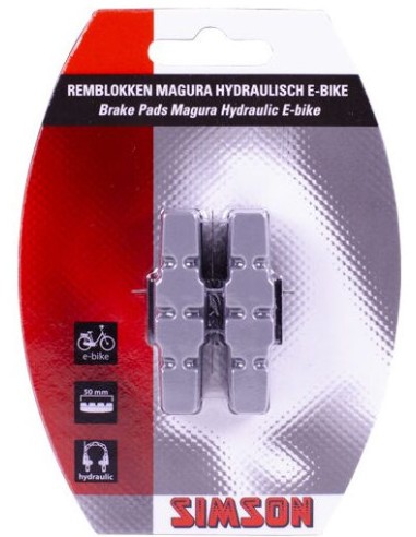 Simson E-Bike Bremsbeläge für Magura hydraulische Felgenbremse