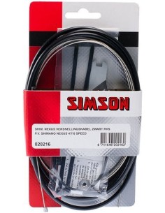 Schaltzug Satz 4/7/8-fach Shimano Nexus Edelstahl - Schwarz